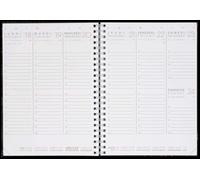 AGENDA MODERNE - 1 Recharge d'Agenda Semainier de Septembre 2026 à Décembre 2027 - ABSEM - Format 15 x 20 cm