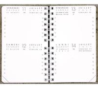 AGENDA MODERNE - INT 83.13/2-1 Recharge pour Agenda Bi-Journalier de Janvier 2027 à Décembre 2027 - Format 8 x 13 cm