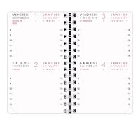 Agenda Moderne - Recharge Agenda - Spiralé avec répertoire tranche dorée - 2027 - INT 8313/2 - 13 2JOURS/PAGE - Journalier - Multilingue - 12 mois de janvier à décembre - 8,5x13 cm
