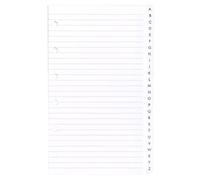 Agenda Moderne - Recharge Répertoire alphabétique - FEUILLES REPERTOIRE A-Z 0813 - 8,5x13 cm - tranche dorée