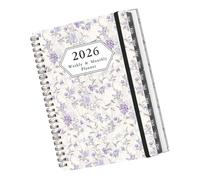 Agenda multifonction 2026 : design compact, papier recyclable, suivi des tâches pour le travail et l'efficacité des voyages, calendrier mensuel hebdomadaire