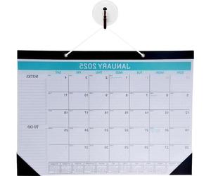 Agenda mural 2025-2026 - calendrier mensuel pour la maison et le bureau - 1 pièce - 43,2 x 30,5 cm