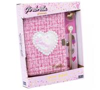 Agenda - NICE - Nice - Tweed rose - Cœur à paillettes - Souple