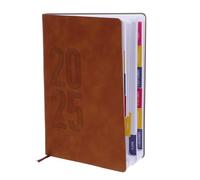 Agenda Organisateur Annuel 365 Jours, Carnet Léger en Papier, Café | Écriture Fluide, Usage Bureau Quotidien, Format Compact, Planification Délicate, Bloc Planificateur, Carnet pour Notes