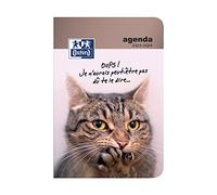 Agenda Oxford Funny Pets 12x18cm 1 jour par page 352 pages Sept 23-Sept 24 Chat
