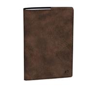Agenda président Bergamo Quo Vadis - Année 2027 - Couleur marron - Format 21 x 27 cm - Semainier 13 mois - Langue italienne avec stylo à clipser et marque-page