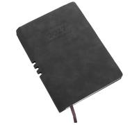 Agenda Quotidien 2027 A5 Noir Couverture PU et Suivi des Objectifs Mensuels | Carnet de Planification Professionnelle pour Bureau et École, Navigation par Onglets Mensuels, Pages Papier pour Écriture