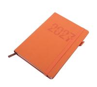 Agenda Quotidien 2027 en Anglais, Couverture PU Rigide, Professionnel | Papier Assemblé avec Couture Soignée, Outil de Planification Multi-angles, pour Étudiants, Maison et Objectifs