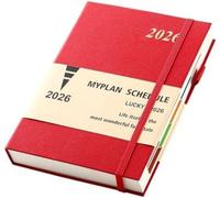 Agenda quotidien A5 2026 avec aperçu mensuel et fonctions pratiques