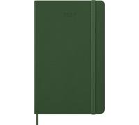 Agenda Quotidien Moleskine 2027, Agenda 12 Mois avec Couverture Rigide et Fermeture Élastique, Format Large 13x21 Cm, Couleur Vert Myrte