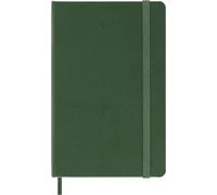 Agenda Quotidien Moleskine 2027, Agenda 12 Mois avec Couverture Rigide et Fermeture Élastique, Format de Poche 9x14cm, Couleur Vert Myrte