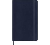 Agenda Quotidien Moleskine 2027, Agenda 12 Mois avec Couverture Souple et Fermeture Élastique, Format Large 13x21 Cm, Couleur Bleu Saphir