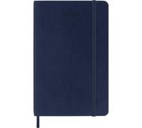 Agenda Quotidien Moleskine 2027, Agenda de 12 Mois avec Couverture Souple et Fermeture Élastique, Format Pocket 9x14 Cm, Couleur Bleu Saphir