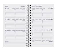 AGENDA S HEBDOPLAN 0915 SD ML Recharge - 8,7x15,3 cm - Semainier - 16 mois de septembre à décembre Blanc G