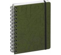 Exacompta 1844713E - Agenda journalier Forum Preston - 12 x 17 cm - Août 2025 à juillet 2026 - Couleur kaki