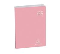 Agenda Scolaire - 2024/2025 - 1 Page Par Jour - Rose Pastel - 12x17cm - Color Soft