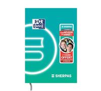 Agenda Scolaire 2024 - 2025 Oxford Editions Sherpas Journalier 352 Pages Format 15x20 Couverture souple Menthe
