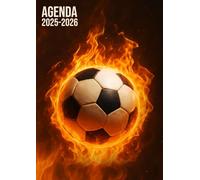 Agenda Scolaire 2025 2026: Football | Bi-journalier (deux jours par page) | 12x17 cm | Format A5 | Sept 2025 - juil 2026 | Léger & pas cher | Sport | Primaire, collège et lycée | Ado garçon