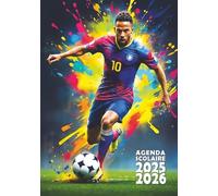 Agenda scolaire 2025-2026 Football Journalier 1 jour par page Petit format 12x17 cm Garçon fan de foot: Collège, lycée, étudiant, primaire (CM1, CM2) - 1 page par jour - Joueur de foot, footballeur