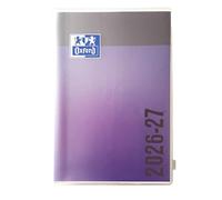 Agenda Scolaire 2025-2026 Oxford Creation Zip 12x18cm 1 jour par page 352 pages Violet
