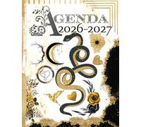 Agenda Scolaire 2026 2027: 1 jour / 1 page I Journalier I mixte I 12x17cm I Collège Lycée étudiant I Septembre à Juillet I Hebdomadaire I Mensuel I Planner I Serpent I OR