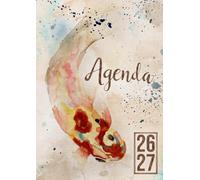 Agenda Scolaire 2026-2027: Carpe Koï | Journalier (une page par jour) | 12x17 cm | Sept 2026 - juil 2027 | Primaire, collège & lycée | Poissons d'aquarelle | Garçon & fille