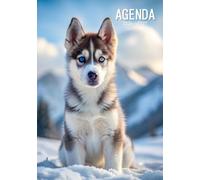 Agenda Scolaire 2026 2027: Chien Chiot Husky Bébé Animaux | Organisateur et Planificateur Journalier avec Heure | 1 Jour Par Page
