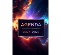Agenda Scolaire 2026-2027: Espace | Bi-Journalier | 13x20 cm | Format optimisé | 140 pages | mi-août 2026 - juillet 2027 | Français | Adapté à tous les niveaux | Pas cher