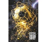 Agenda scolaire 2026 2027: Foot - Une page par jour en petit format 12x17 cm pour les élèves fans de football de CM1, CM2, collège et lycée