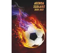 Agenda Scolaire 2026 2027 Football: Suivi des Notes par Matière, Journal d'Étude, Planning Annuel et Organisateur Hebdomadaire | De Septembre 2026 à Août 2027
