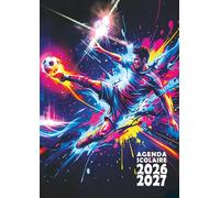 Agenda scolaire 2026 2027: Football - Une page par jour en petit format 12x17 cm pour les élèves fans de foot de CM1, CM2, collège et lycée