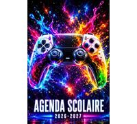 Agenda Scolaire 2026-2027: Gamer Fun Jeux Vidéo manette Foot Pratique avec Beaucoup d'espace pour noter pour Garcon Fille de Septembre à Juillet Etudiant Primaire, Collège, Lycé, CP, CE1, CM1 et CM2