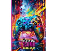 Agenda Scolaire 2026 2027 Gamer: Manette de jeux vidéo, 1 jour par page A5, organiseur journalier étudiant primaire, collège, lycée