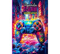 Agenda Scolaire 2026 2027 Gamer: Manette de jeux vidéo, 1 jour par page A5, organiseur quotidien étudiant primaire, collège, lycée
