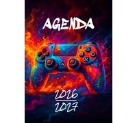 Agenda Scolaire 2026 2027: Gamer & Manette de Jeux Vidéo pour Garçon | Bi-journalier (deux jours par page) | 15x21 cm | Format A5 | Sept 2026 - juil 2027 | Pas cher | Collège et lycée | Gaming & geek