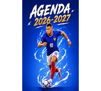 Agenda scolaire 2026-2027 garçon fille | Collège, lycée, étudiant | 1 page par jour | Couverture France Football Joueur