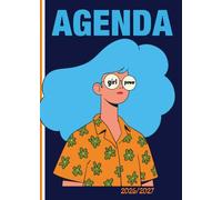 Agenda scolaire 2026 2027 GIRL: année scolaire 2026-2027, couverture pouvoir aux filles , deux jours par page, Etudiant Collège et Lycée pour fille ou garçon