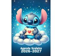 Agenda Scolaire 2026-2027 : Joli Planificateur Journalier Enfant : Pour Garçons et Filles de Primaire, Collège et Lycée | Format A5 | Thème Dessin Enfant | Organisation Quotidienne