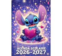 Agenda Scolaire 2026-2027 : Joli Planificateur Journalier Enfant: Pour Garçons et Filles de Primaire, Collège et Lycée | Format A5 | Thème Dessin Enfant | Organisation Quotidienne