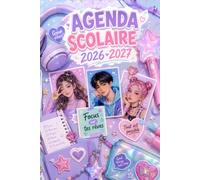 Agenda Scolaire 2026-2027 kpoper: Planificateur journalier pour k-pop fans | 2 jours par page | de septembre 2026 à juillet 2027 | pour étudiants, collège, lycée, primaire | couverture kpop