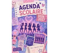 Agenda Scolaire 2026-2027 Kpoper: Planificateur journalier pour les fans de k-pop idoles | 2 jours par page | de septembre 2026 à juillet 2027 | couverture kpop pour fille