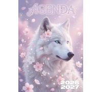 Agenda Scolaire 2026 2027 Loup kawaii: Planificateur de Mission Quotidien avec Animal Sauvage de la Forêt | Cahier de Textes pour Élève de Septembre à Juillet | Organisateur Nature
