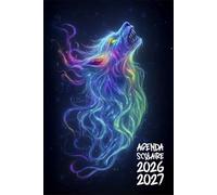 Agenda Scolaire 2026 2027 Loup: Planificateur Bi-journalier, Organisateur de Sept 2026 à Juil 2027, Planner Ado Garçons, Thème Animaux