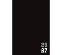 Agenda Scolaire 2026 2027 Noir: Simple Planificateur Bi-journalier | Pour Etudiant De Primaire, Collège, Lycée | Organisateur De Septembre à Juillet | Planner Ado Garçons