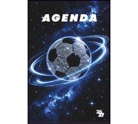 Agenda scolaire 2026 2027 Noir | Thème football: Pour Fille et Garcon | Une Page par Jour | De Septembre à Août | Idéal pour Élèves de Primaire, Collège et Lycée | A5 Format