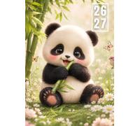 Agenda Scolaire 2026-2027 Panda Kawaii: Journalier 1 Jour Par Page | Organisateur, Planificateur, Cahier de Devoirs et Emploi du Temps | Panda, ... 12 × 17 cm | Septembre 2026 - Août 2027