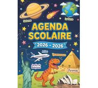 Agenda Scolaire 2026 2027: Planificateur Journalier de Réussite Académique | Cahier de Textes Éclatant de Septembre à Juillet | Organisateur Productivité