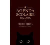 Agenda Scolaire 2026-2027 pour Filles : Planner Chic, Motivant & Audacieux | Organisation, Planning, Objectifs et Notes | Collège & Lycée