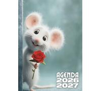 Agenda Scolaire 2026 2027 Souris: Planificateur de Mission Quotidien avec Petit Rongeur Mignon | Cahier de Textes pour Élève de Septembre à Juillet | Organisateur Kawaii