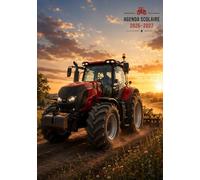 Agenda Scolaire 2026-2027: Tracteur Passion | 1 Jour par Page | Format A5 | Bilingue Français-Anglais: Cahier de texte complet avec emploi du temps, ... les passionnés de tracteurs et de la ferme
